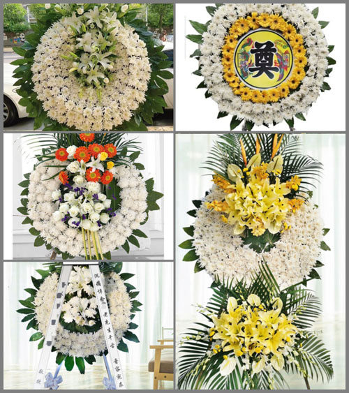 福建福州闽侯县青口镇船尾村花圈速递